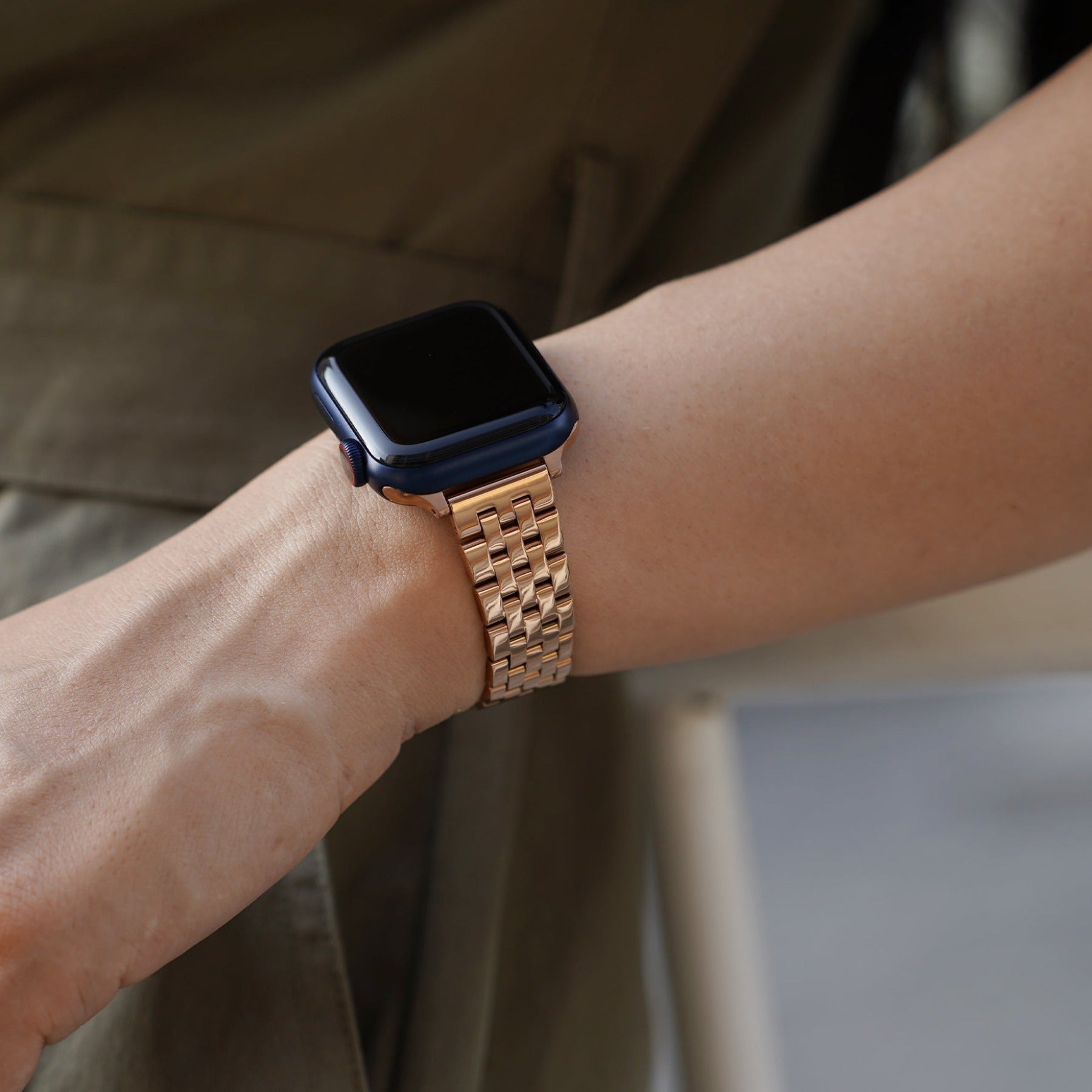 Feminines, exklusives 5-Link-Apple-Watch-Armband